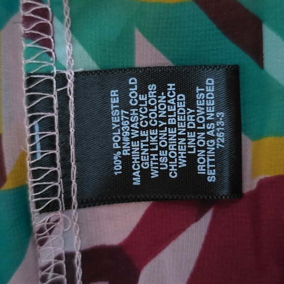 RYEGRASS BRAND WOMEN'S MULTI COLORED BLOUSE TOP SIZE LARGE - Picture 15 of 16